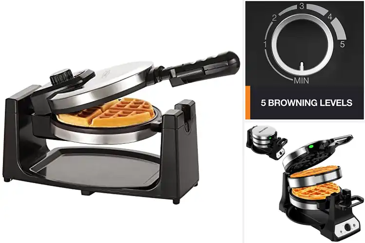 Detailed view of 10 Best Adjustable Browning Waffle Makers for Perfect Crisps
