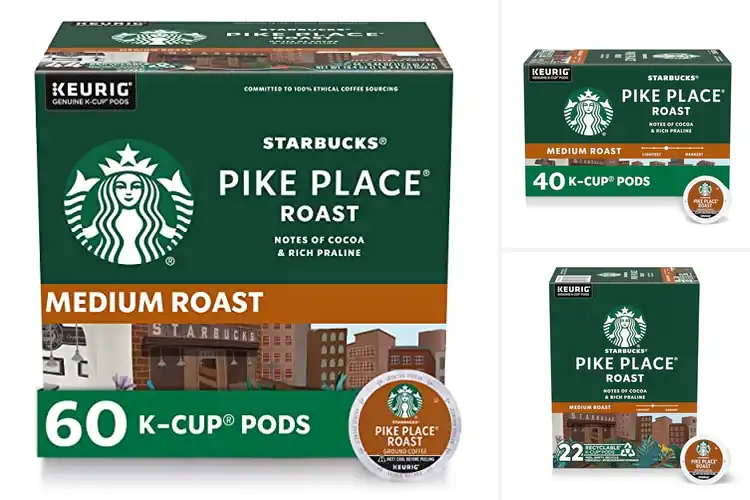 Detailed view of Best Arabica Starbuck Pike Place Roast Pods