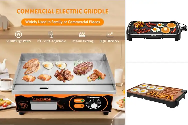 Detailed view of 10 Best Breakfast Electric Griddles for Quick, Even Cooking