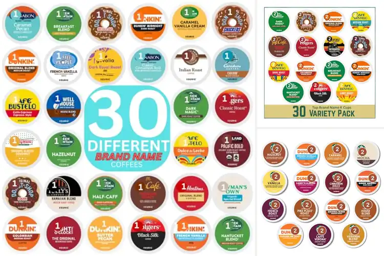 Detailed view of Best Coffee Pods 30 Pack: 30 Unique Flavors to Explore