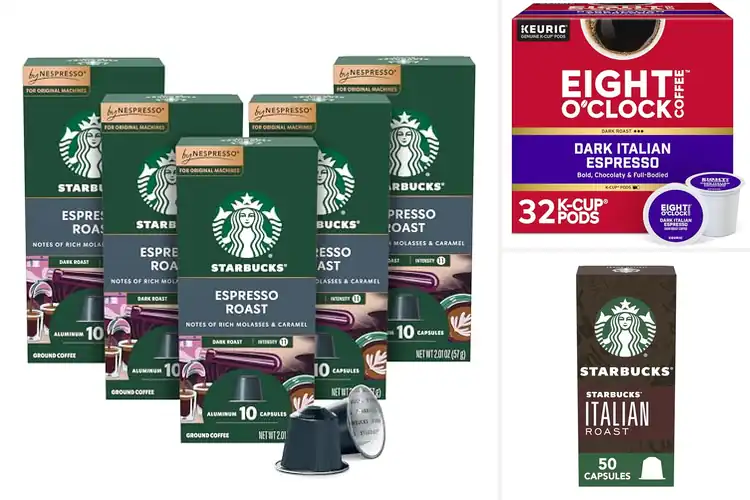 Detailed view of Best Dark Roasted Espresso Pods