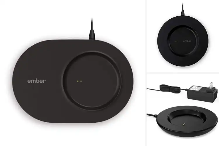 Detailed view of Best Ember Coffee Mug And Travel Mug Charging Coasters