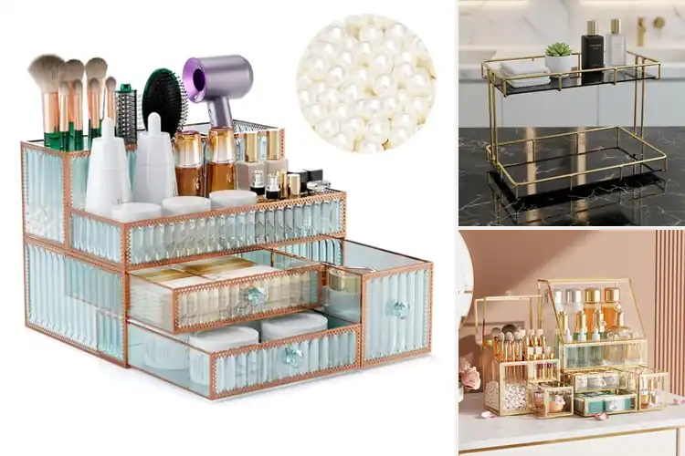 Detailed view of Best Glass Countertop Organizer