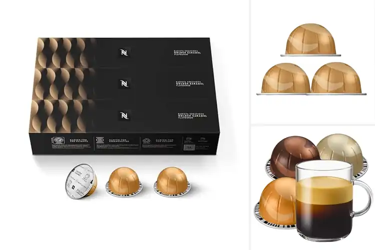 Detailed view of Best Golden Caramel Flavor Pods