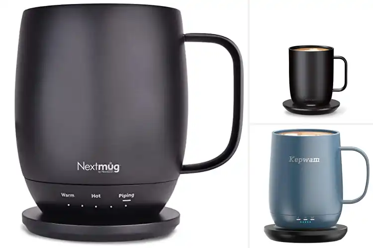 Detailed view of Best Heating Mugs: Keep Coffee Hot All Morning with One Tap