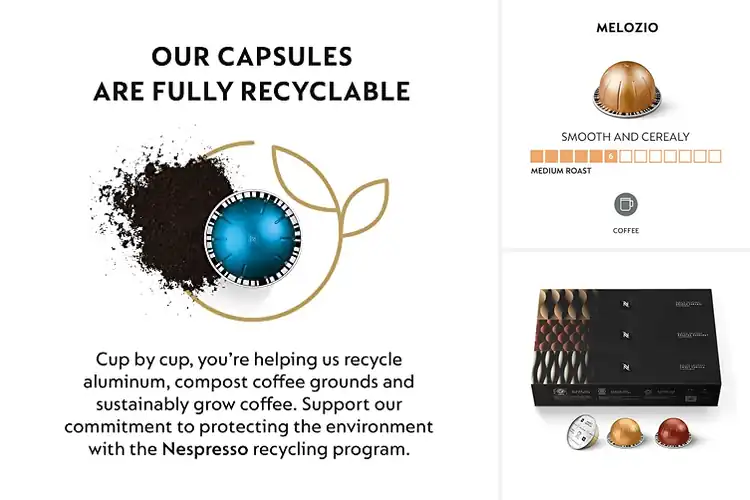 Detailed view of 10 Best Recyclable Nespresso Vertuo Capsules for Fresh Brews