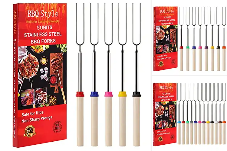 Detailed view of 10 Best Roasting Forks for Perfect Campfire Cooking