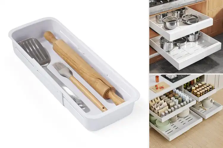 Detailed view of Best Sliding Drawer Organizer