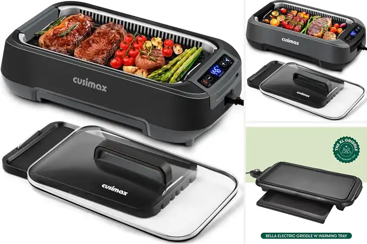 Detailed view of 10 Best Smokeless Breakfast Grills for Clean Cooking
