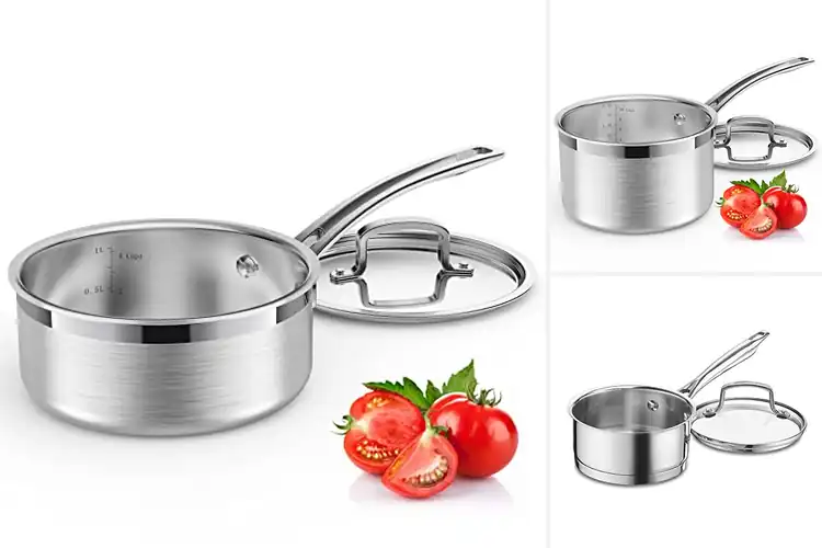 Detailed view of 10 Best Stainless Steel Saucepans For Breakfasts That Shine
