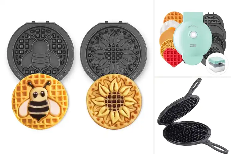 Detailed view of 3 Best Sunflower Waffle Makers: Sunny Breakfast Fun