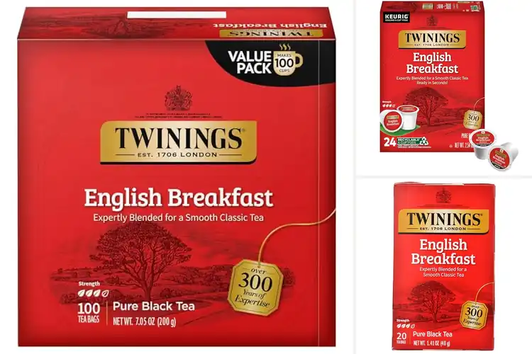 Detailed view of Best Twinings English Breakfast: Discover Rich, Bold Flavor