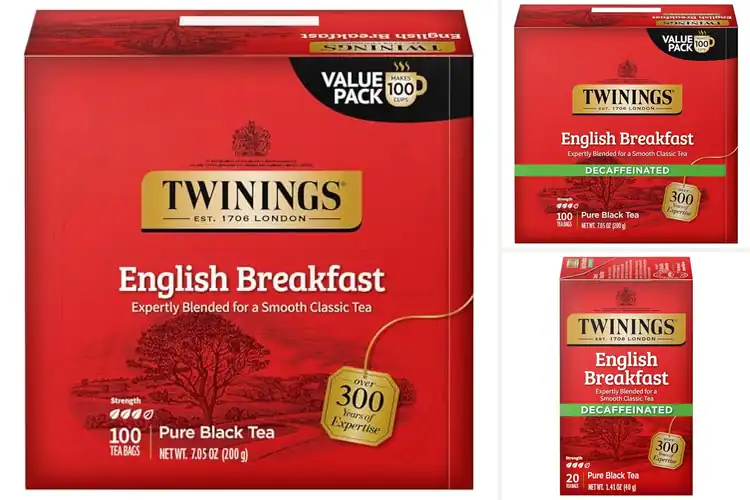 Detailed view of Best Twinings English Breakfast Teabags