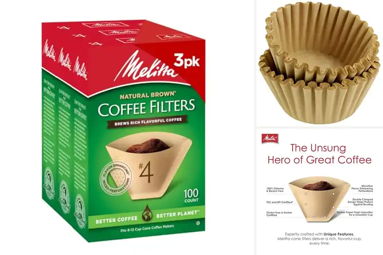 Detailed view of Best Unbleached Paper Coffee Filters